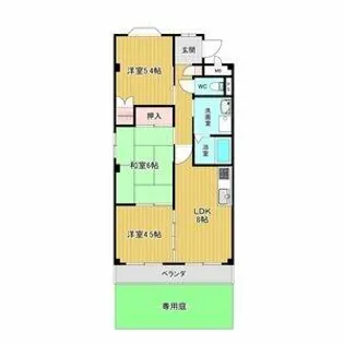 プラティーク ヴィラ【1階】の間取り