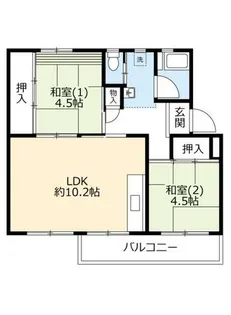 UR桂木【0090504号室】の間取り