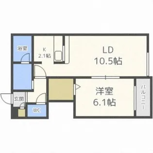 コンフォート澄川【2階】の間取り
