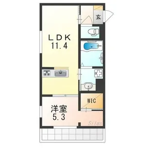 アイル京都山科【3階】の間取り