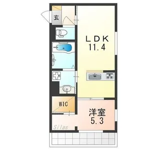 アイル京都山科【3階】の間取り