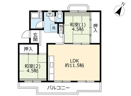UR泉南尾崎【0150504号室】の間取り