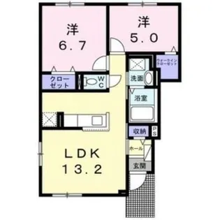 ラフォーレ【1階】の間取り