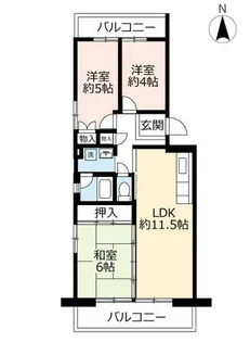 UR鳴海【4010504号室】の間取り