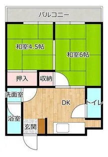 サンシャイン中川【2階】の間取り