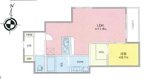 Patria高畑【1階】の間取り