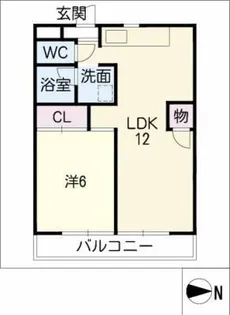 ヒルズMY【3階】の間取り