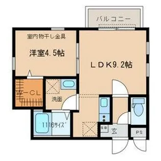 ステラ日比野【2階】の間取り