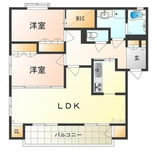 DAIKENN浜寺元町 B棟【1階】の間取り