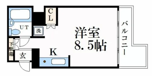 インタービレッジ東延末【2階】の間取り