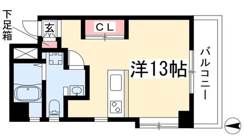 Life inn桜山【403号室】の間取り