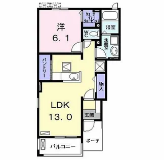 シャングリラ【1階】の間取り