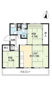 UR光明台【0240203号室】の間取り