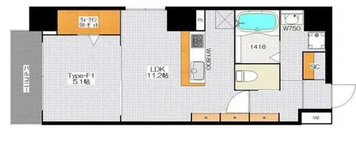 BRAVE北新町【3階】の間取り