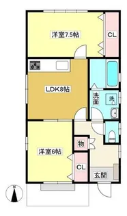 サニー王子【101号室】の間取り