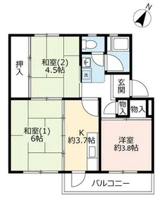 UR逆瀬川【0180505号室】の間取り