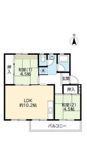 UR中登美第三【C130304号室】の間取り