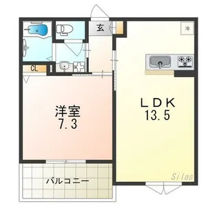 パルファンヴィラーチェ【1階】の間取り