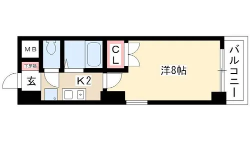 タウンコート児島【5階】の間取り