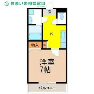 愛知県岡崎市井田町字寺前【アパート】の間取り