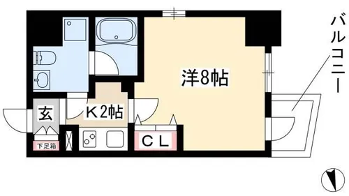 アクアヒルズ【4階】の間取り