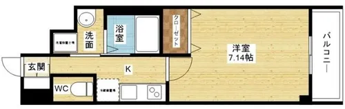 Lucir西三国【1階】の間取り