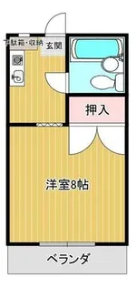 キャピタルハイツA【1E号室】の間取り