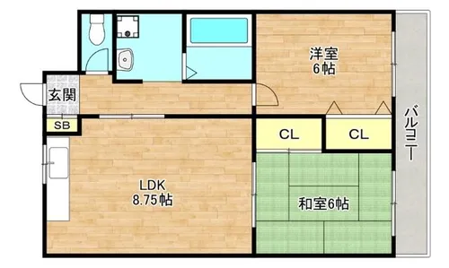 サングレイス光陽【5階】の間取り