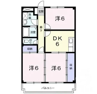 シャンブル21【3階】の間取り