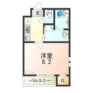 フジパレス堺もずサウスⅡ番館【1階】の間取り