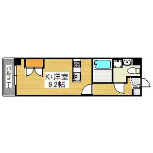 ハーバーサウスタワーNo.70【10階】の間取り