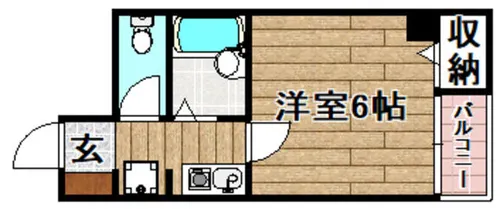 エスペランス芥川【402号室】の間取り