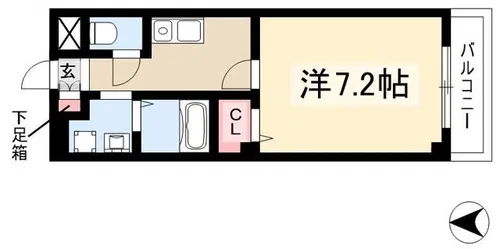 サニーコート松軒【2階】の間取り