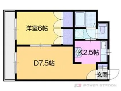 シャルムアクアマリーン【2階】の間取り