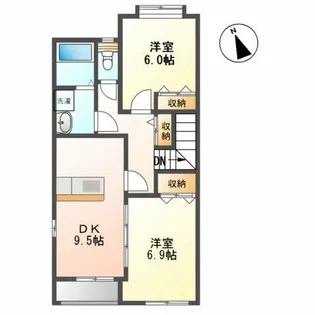 オアシス・せと【2階】の間取り