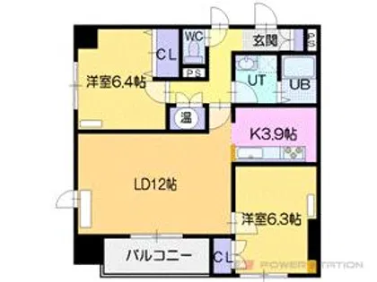 キャロルハウスⅢ【2階】の間取り