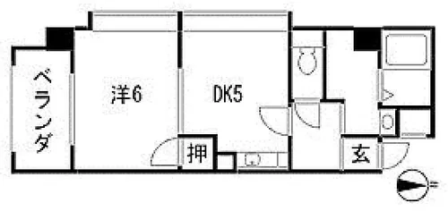 ハートピア鍛冶町【2階】の間取り