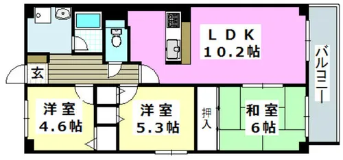 ライフ18【2階】の間取り
