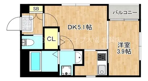ハーモニーテラス小路東Ⅳ【3階】の間取り