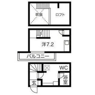 ブリス大江【1階】の間取り