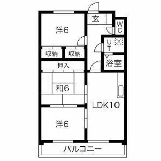 ファミール鈴木【2階】の間取り