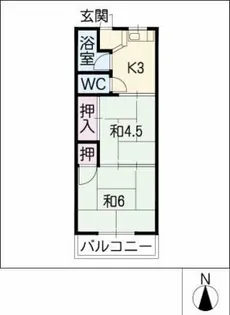 ときわ荘【2階】の間取り