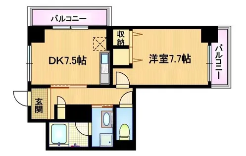 大阪府大阪市城東区関目1丁目【マンション】の間取り