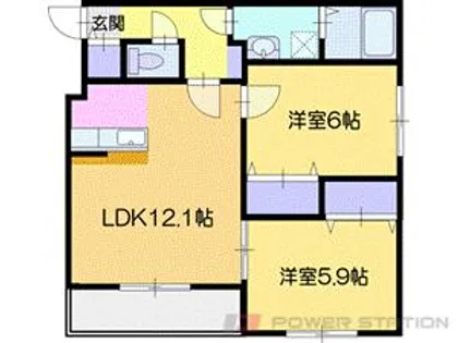 優夢iwamizawa【1階】の間取り