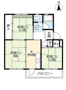 UR石山【0120503号室】の間取り