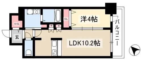 アドバンス名古屋モクシー (旧 ADVANCE NAGOYA MOXI【15階】の間取り