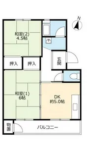 UR有野【B360502号室】の間取り