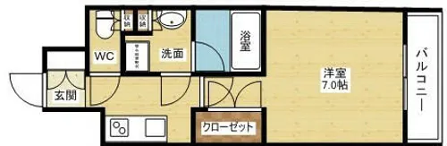 エグゼ北大阪【5階】の間取り