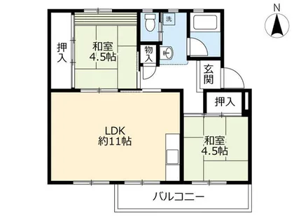 UR藤山台【1050408号室】の間取り
