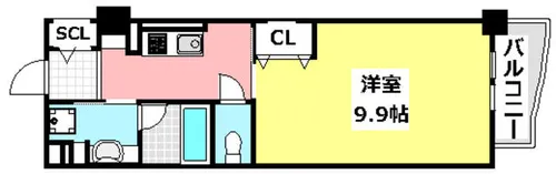 STOLZ KISHIBE(シュトルツキシベ)【907号室】の間取り
